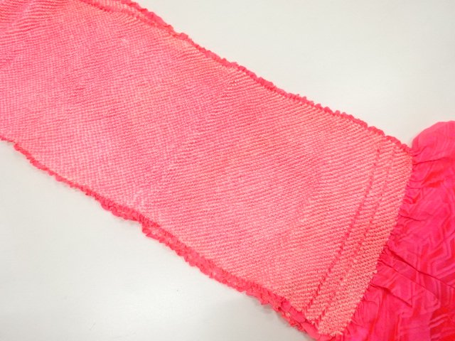 JAPANESE KIMONO / OBIAGE FOR FURISODE / SILK / SHIBORI